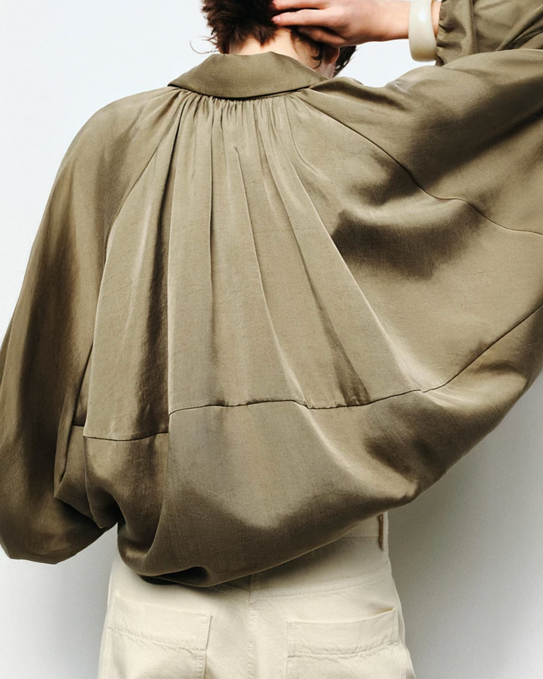 Velora Pleated Bomber