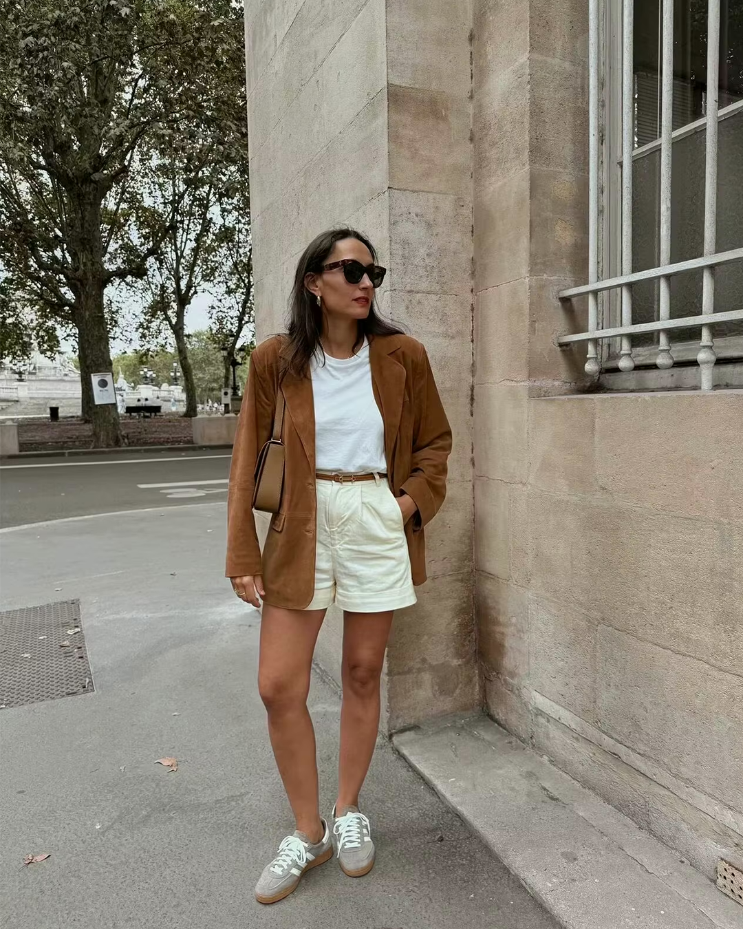 Blazer en daim Elena