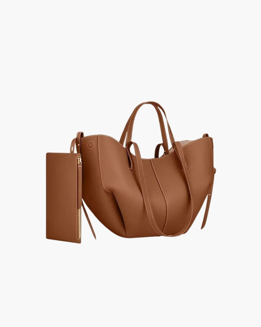 Sac cabas en vinyle - Marron