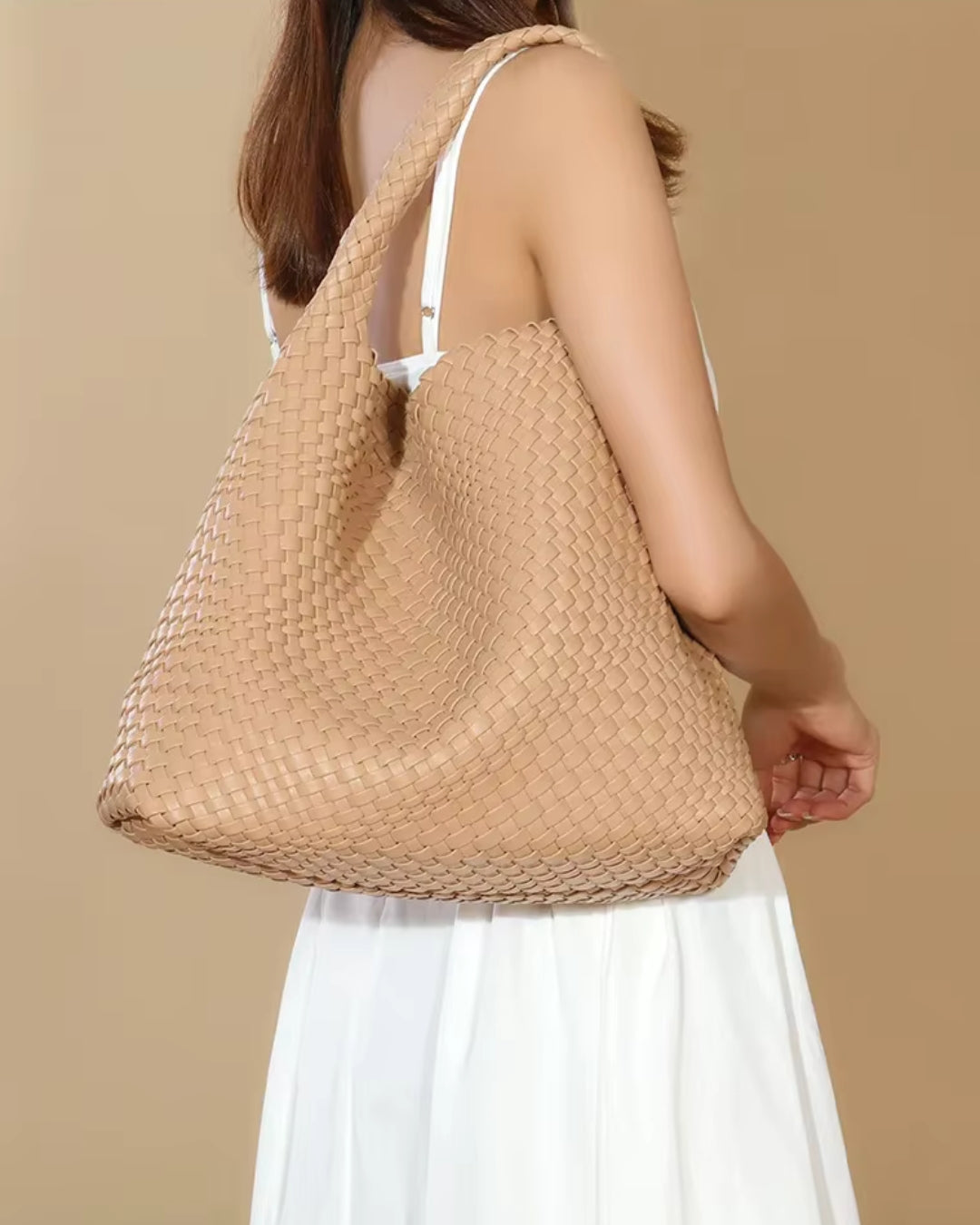 Celi Woven Bag - Beige