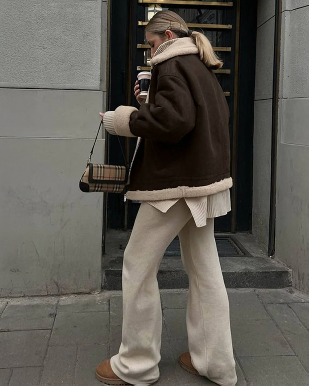 Luna Suede Shearling Jacket