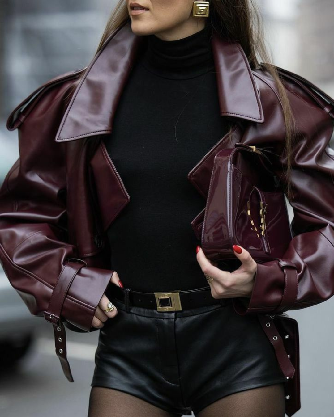 Veste en cuir Maike