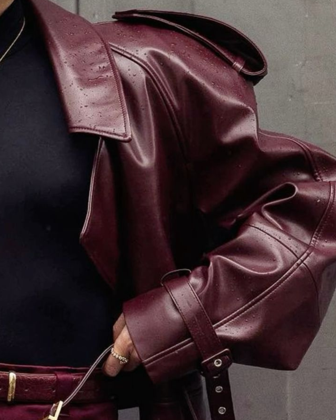 Veste en cuir Maike