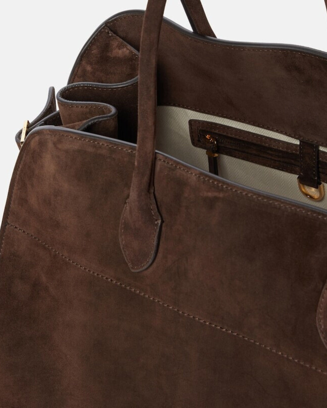 Monica Suede Bag - Coffee