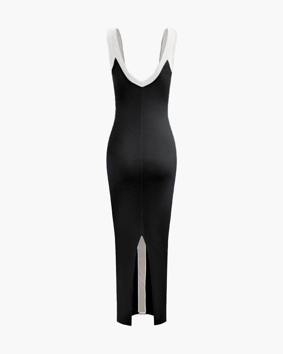 Belle V-Neck Knit Column Maxi Dress