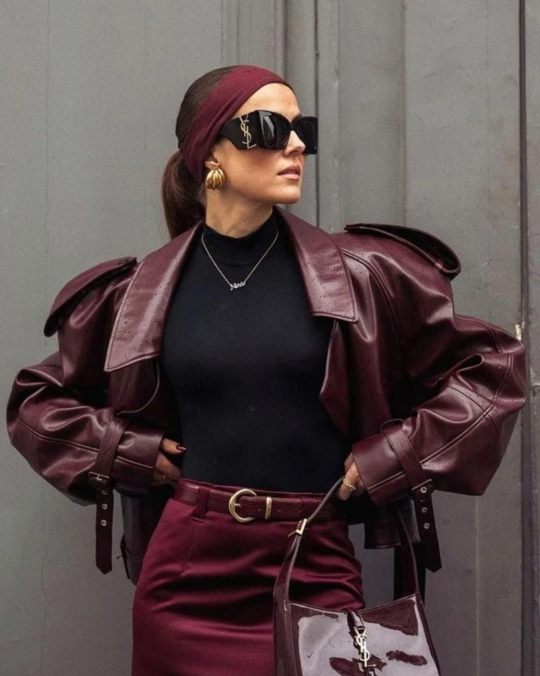 Veste en cuir Maike