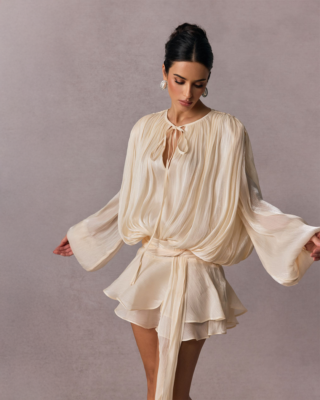 Ivory Mini Dress