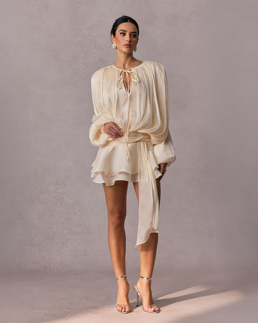 Ivory Mini Dress