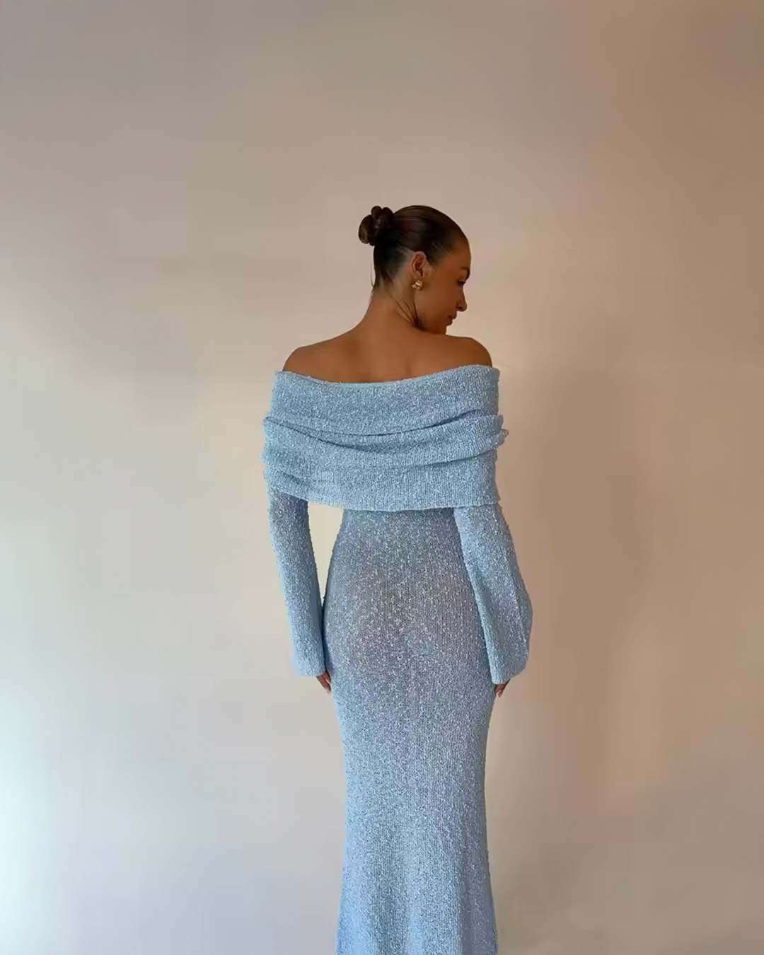Valencia - Schulterfreies Maxikleid