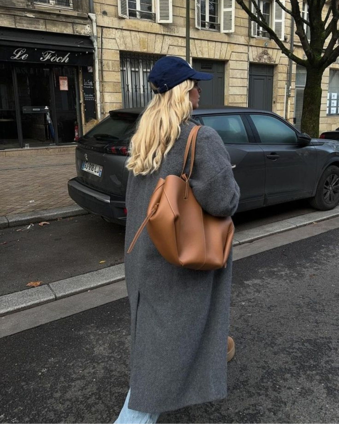 Sac cabas en vinyle - Marron