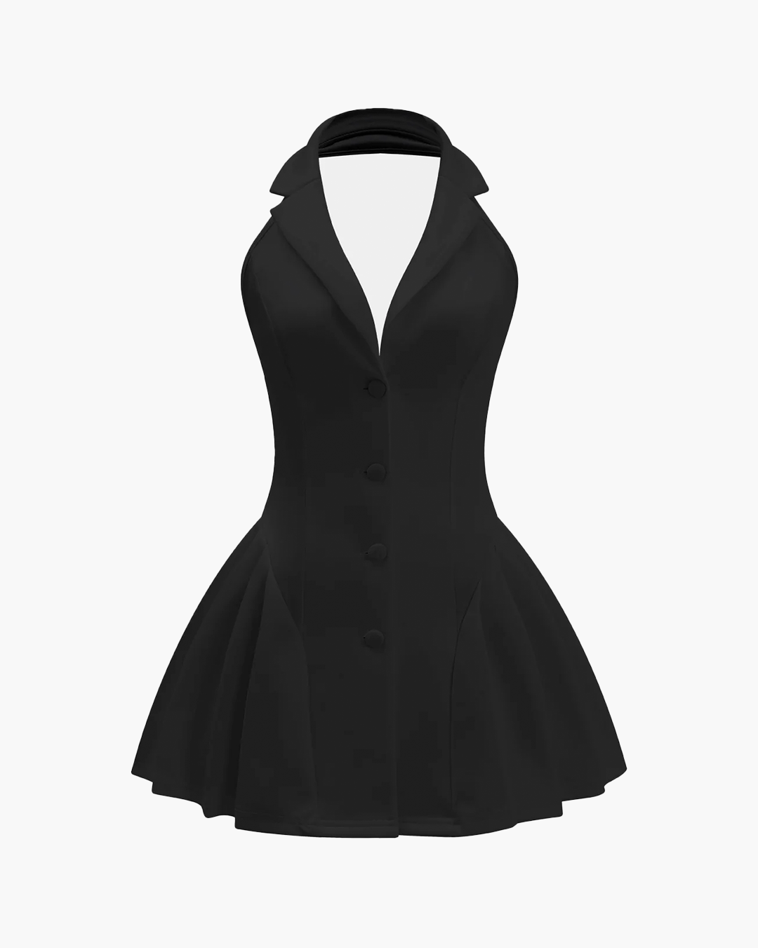Elise Halter Ruffle Dress
