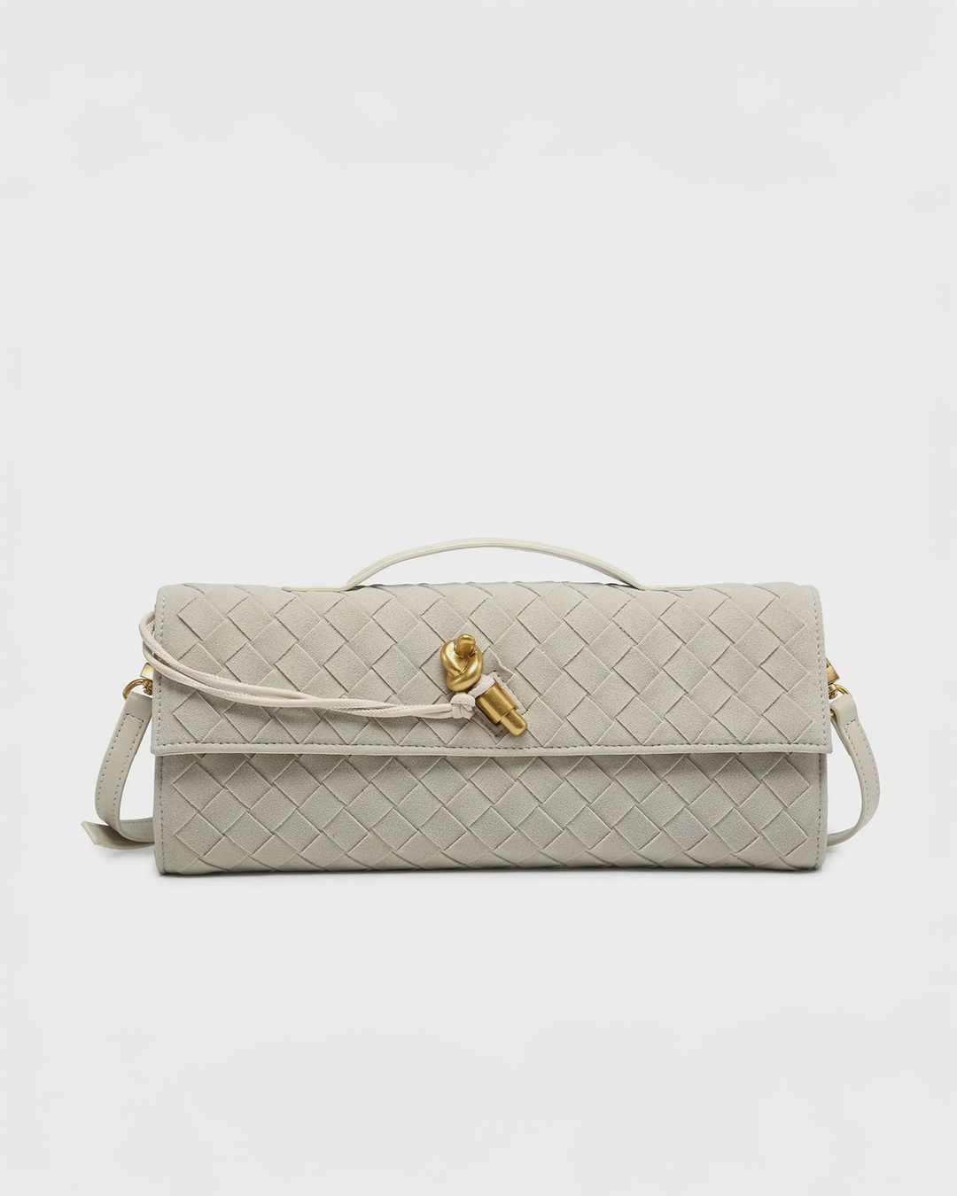 Amara Suede Clutch Bag