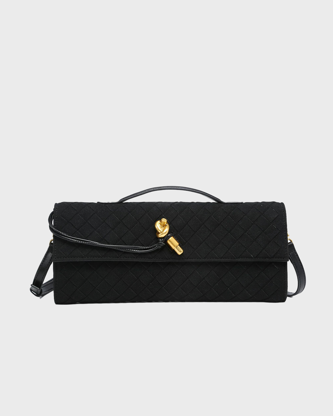 Amara Suede Clutch Bag