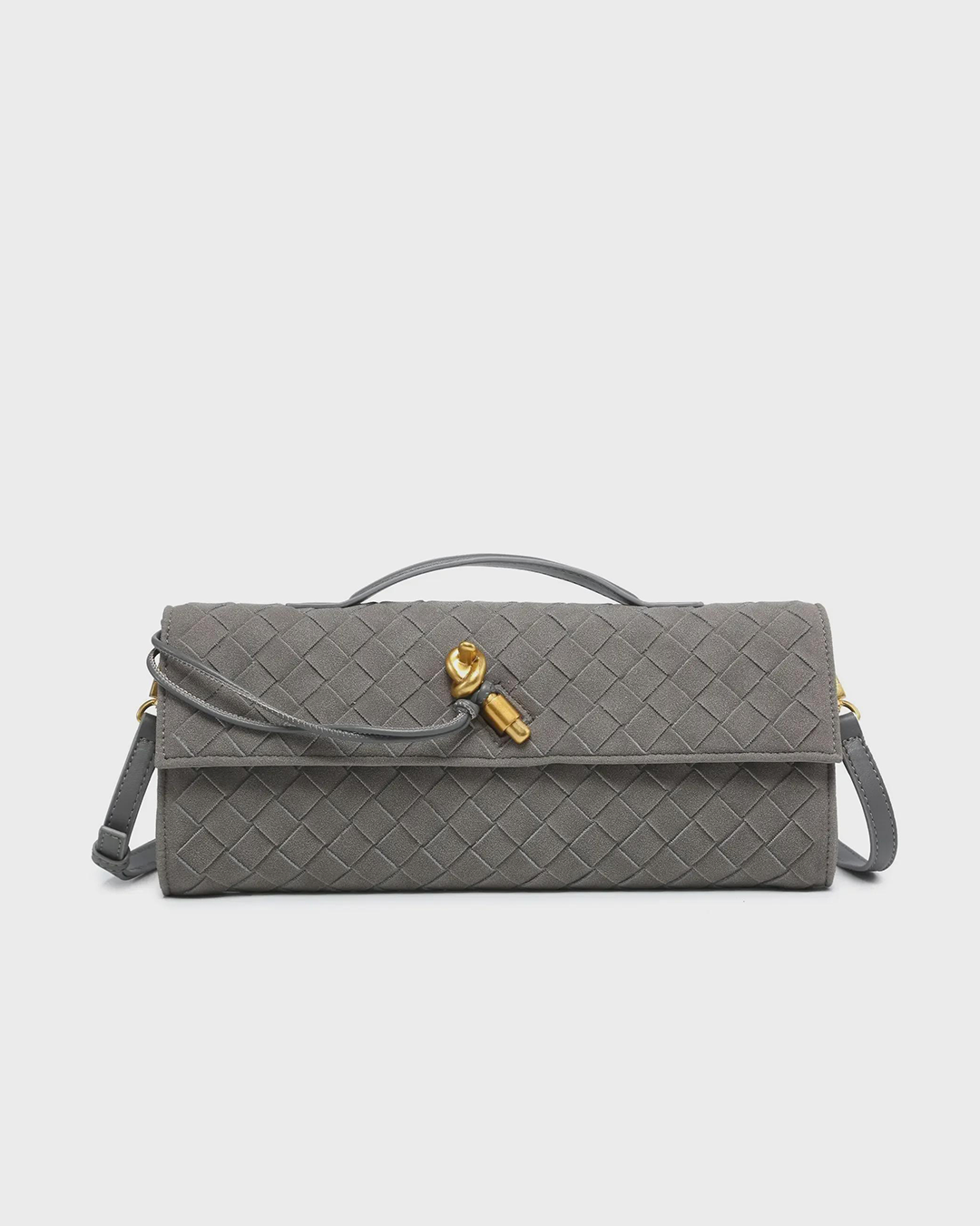 Amara Suede Clutch Bag