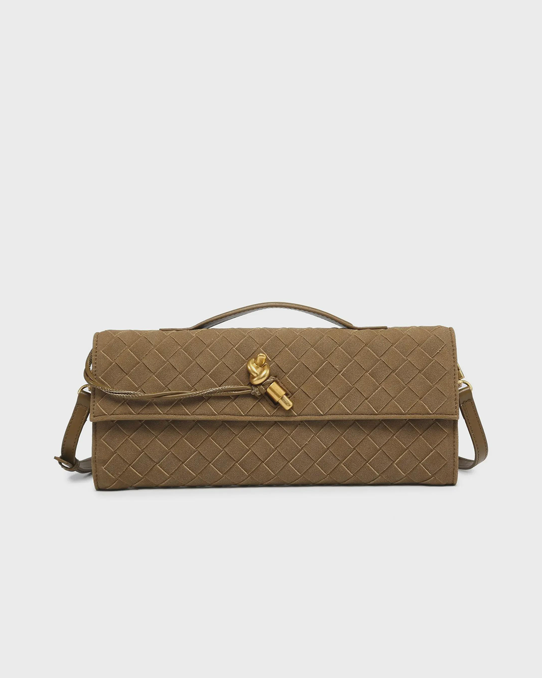 Amara Suede Clutch Bag
