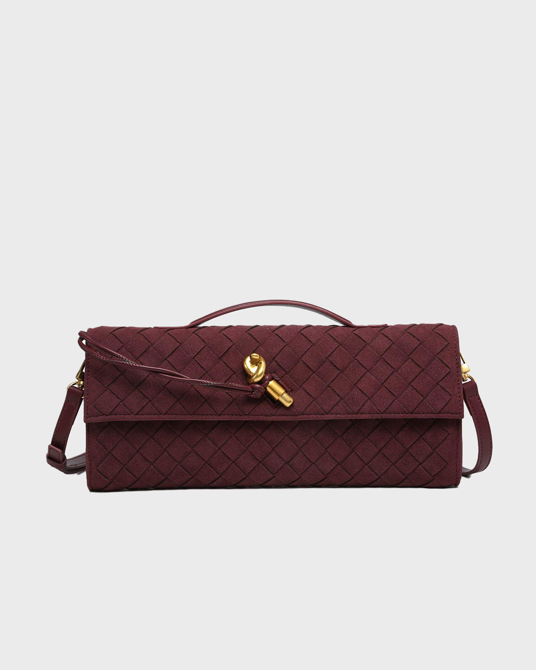 Amara Suede Clutch Bag
