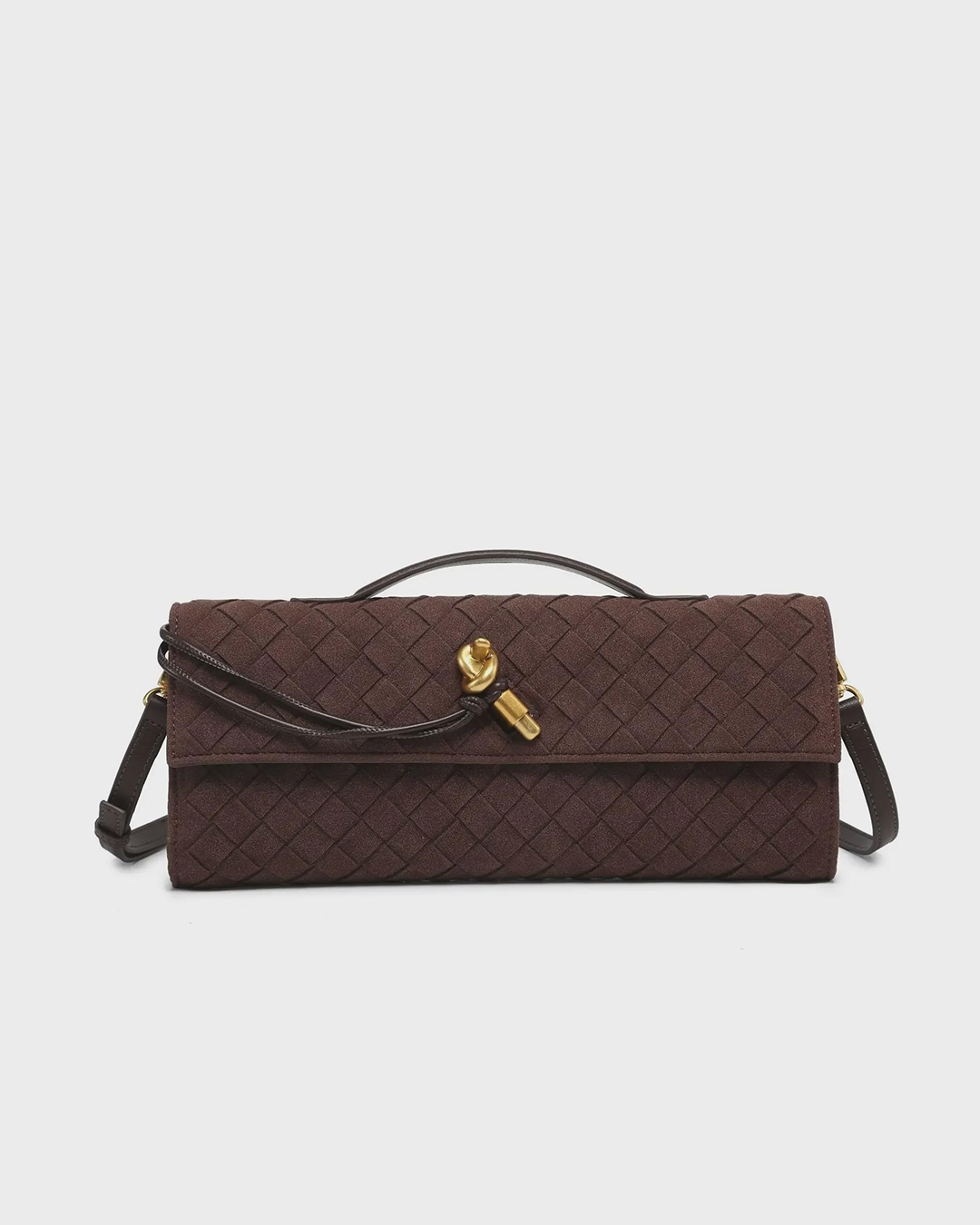 Amara Suede Clutch Bag