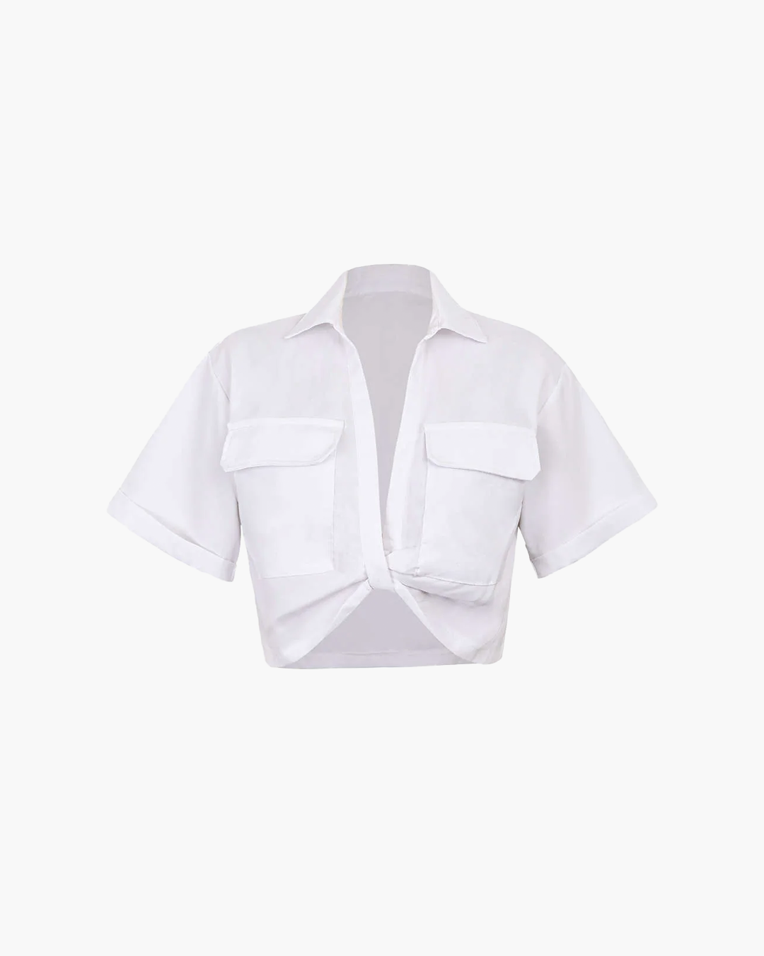 Tess - Chemise basique à poches torsadées