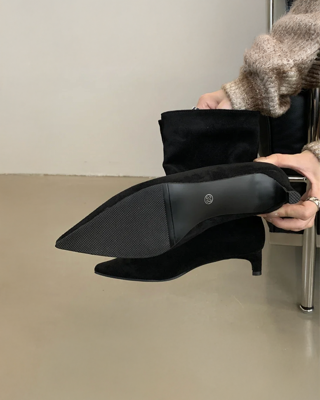 Montrève Suede Heeled Boots