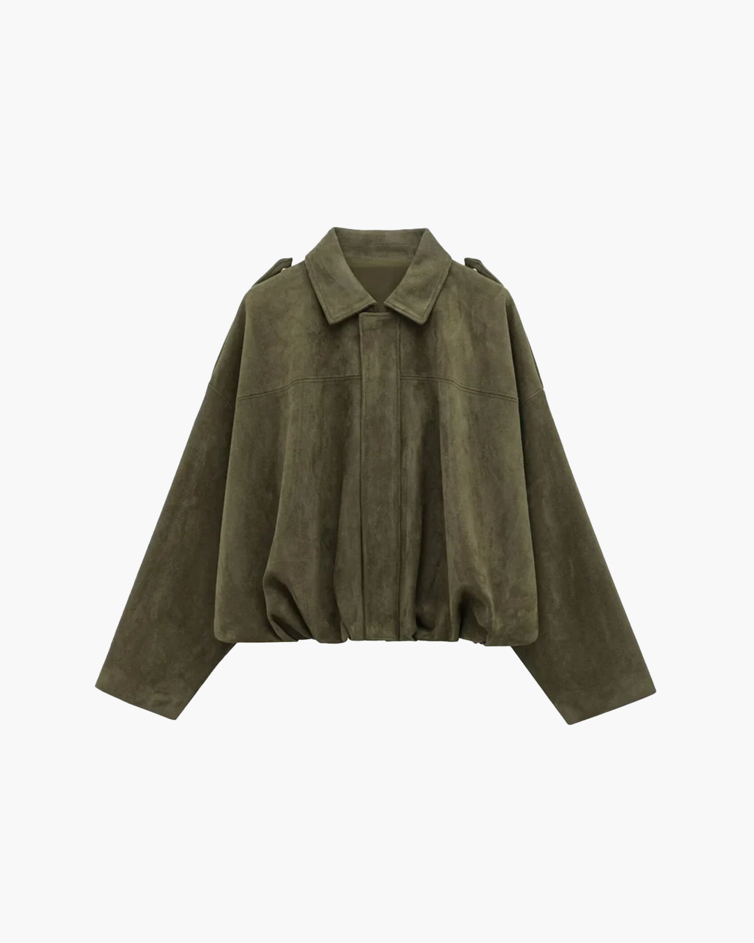 Noa Suede Bomber Jacket
