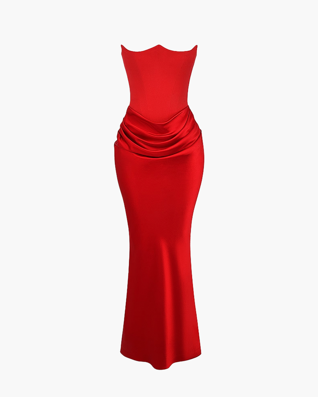 Scarlet Embrace Maxi Dress