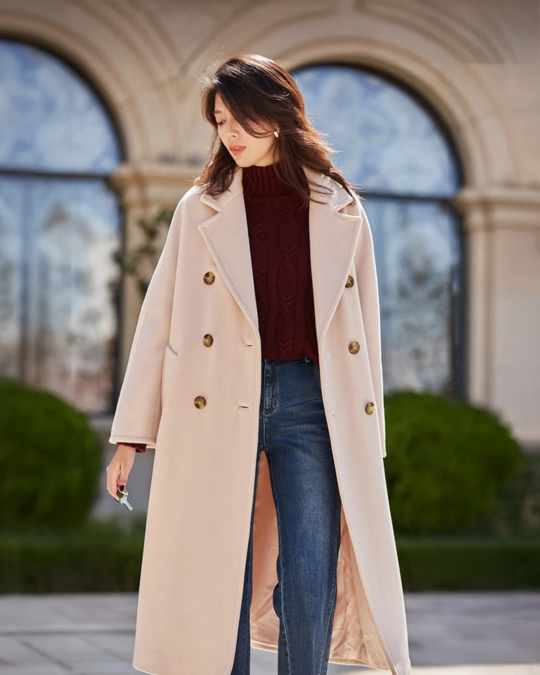 Trench-coat en laine Eria