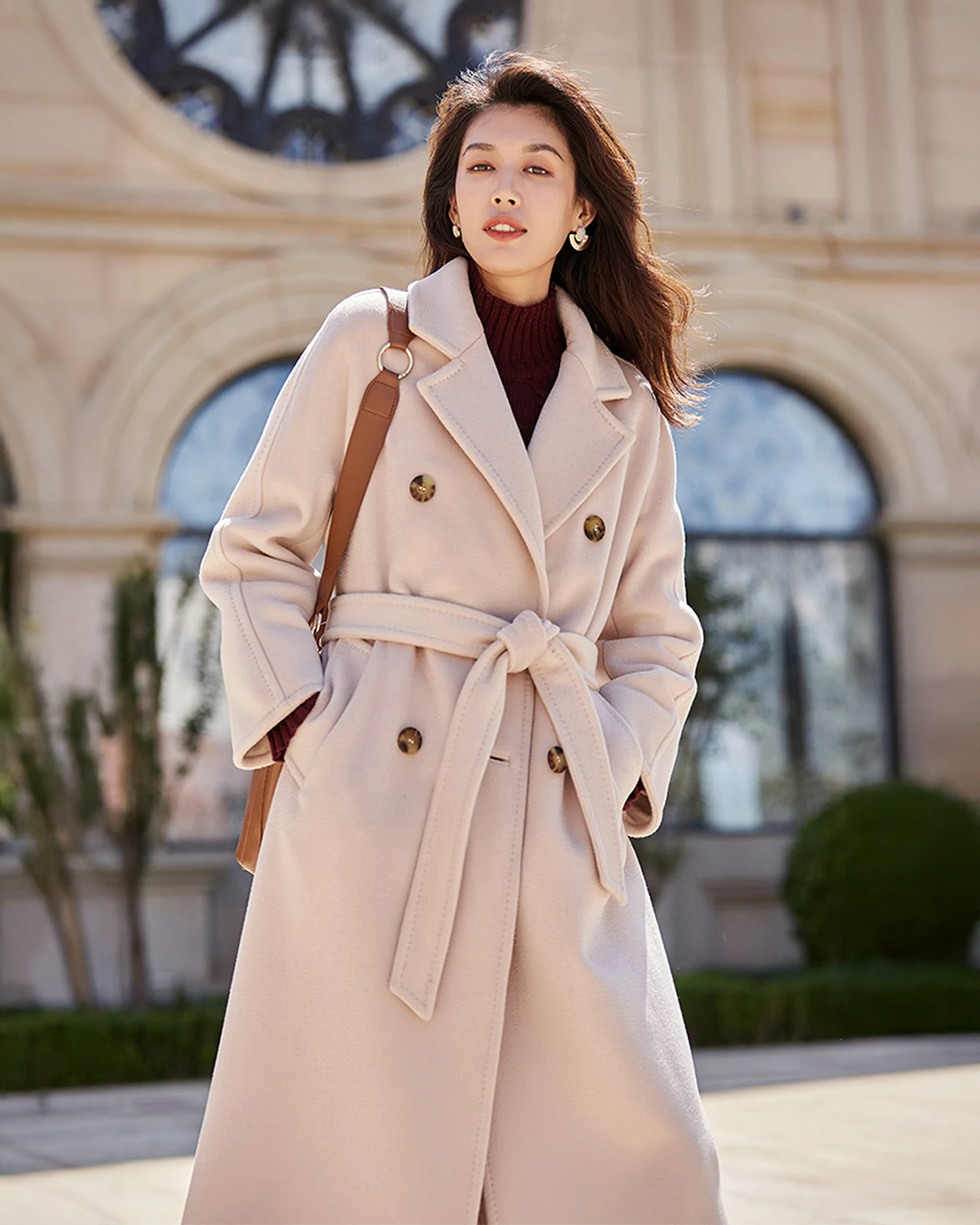 Trench-coat en laine Eria