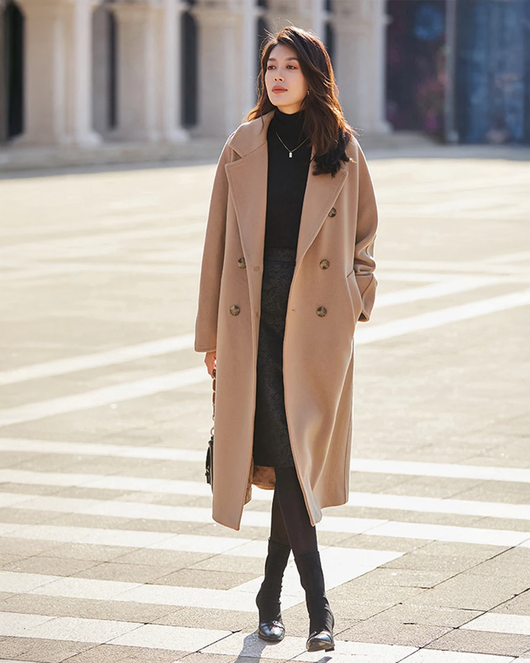 Trench-coat en laine Eria