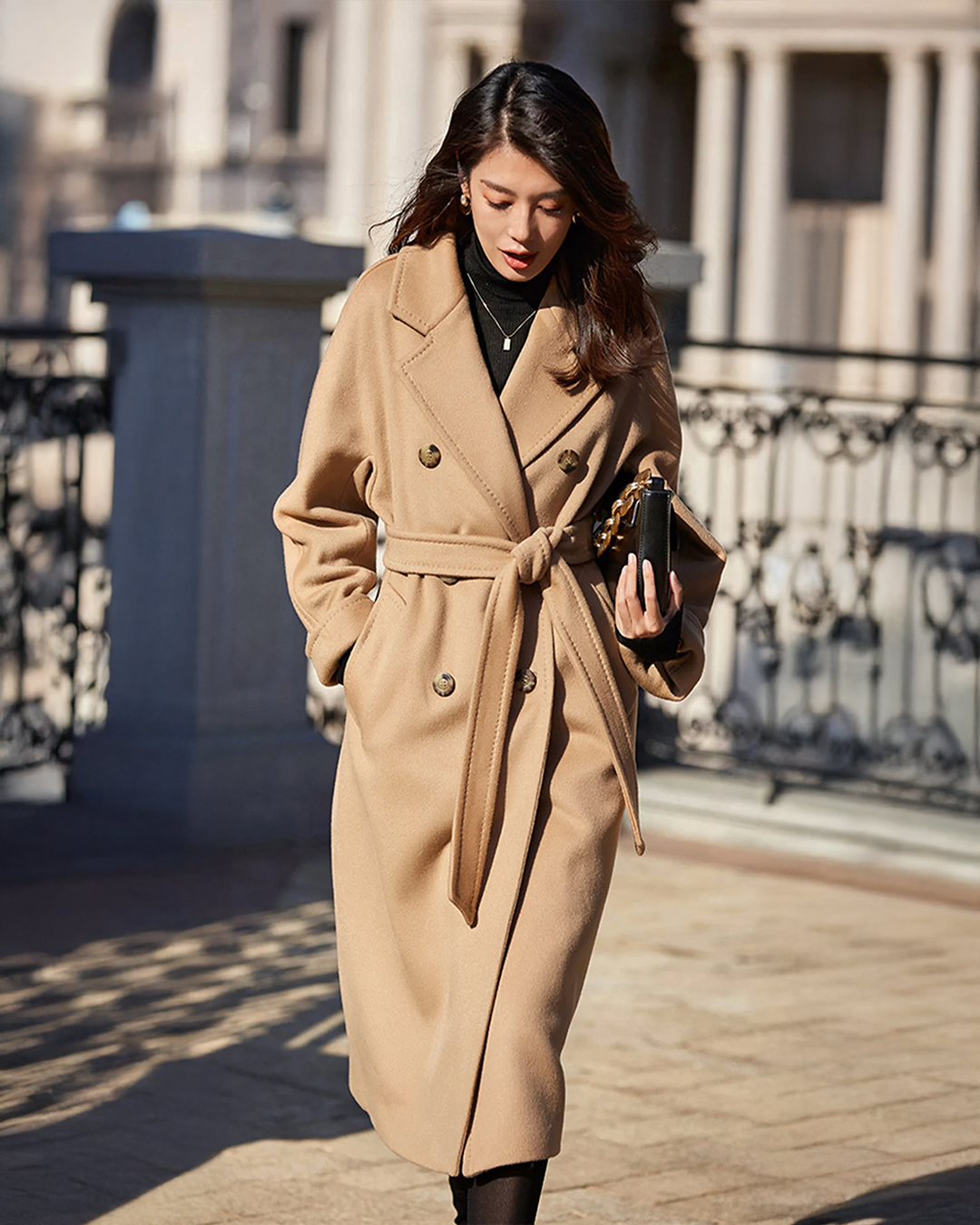 Trench-coat en laine Eria