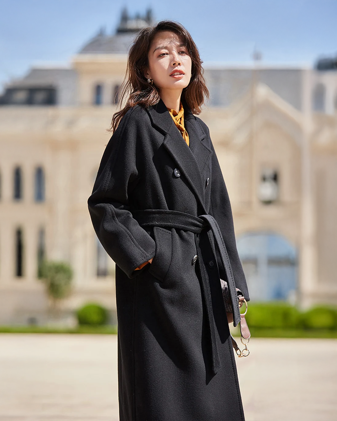 Trench-coat en laine Eria
