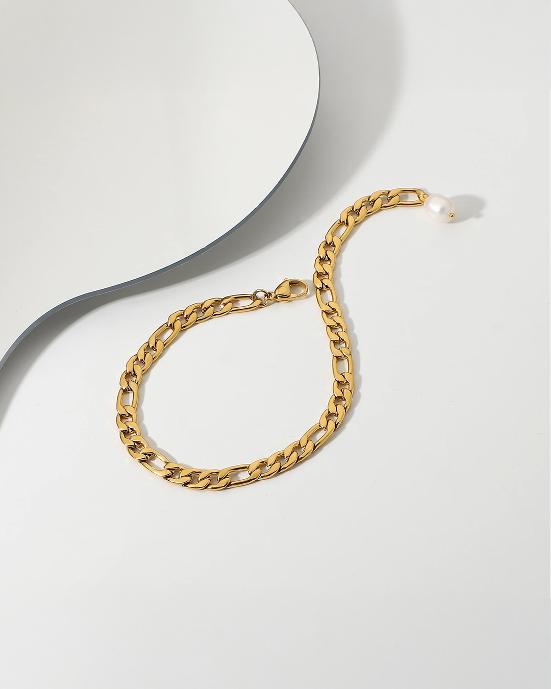 Freshwater Pearl Bracelet Stainless Steel