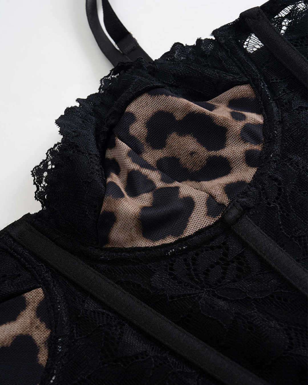 Nocturna Leopard Print Mesh Maxi Dress