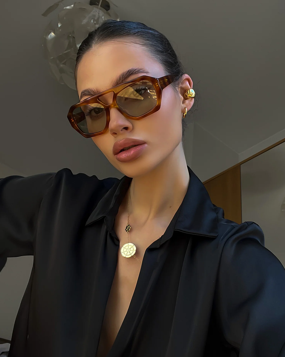 Suki Sunglasses - Amber/Sage