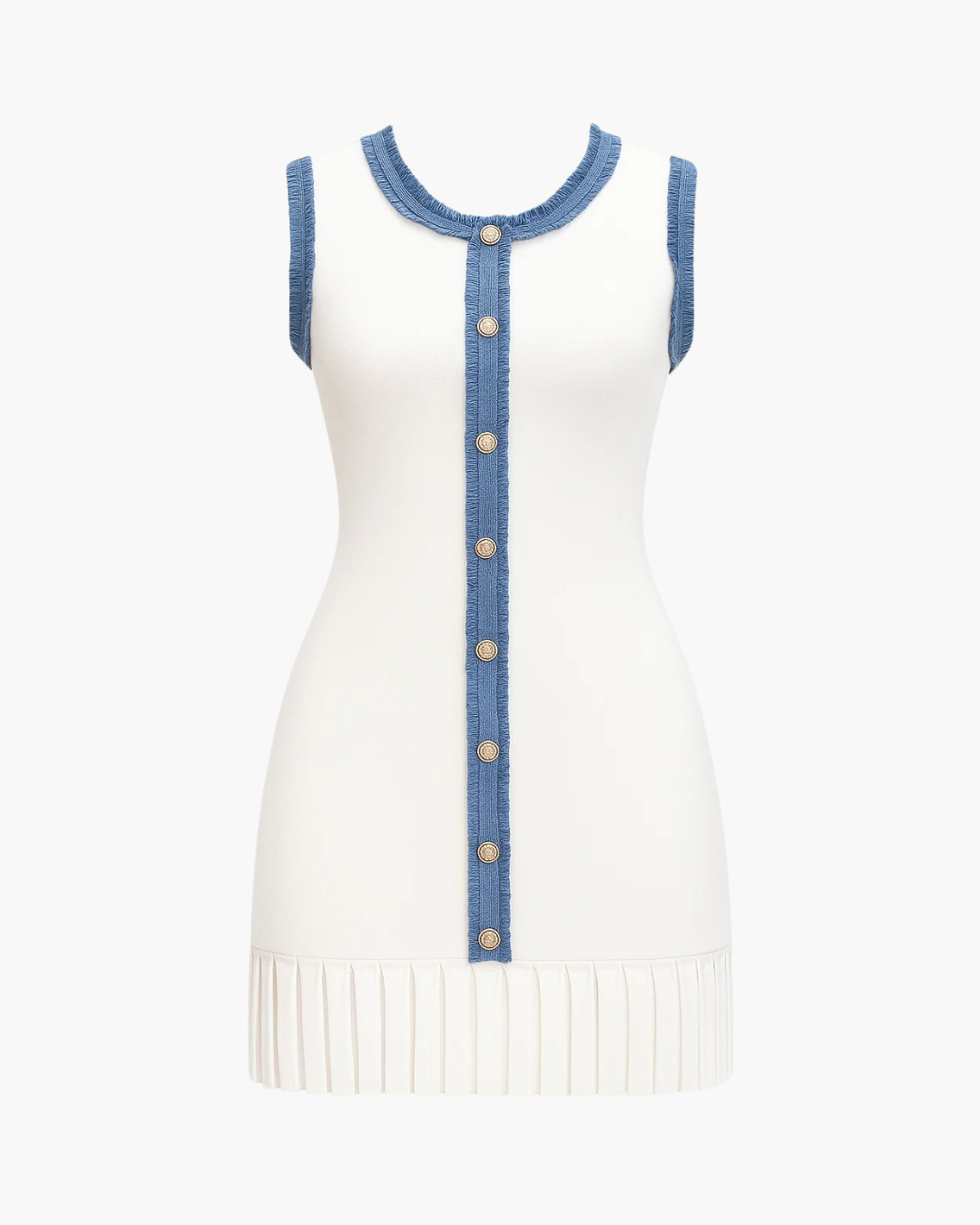 Riviera - Knit Button Dress