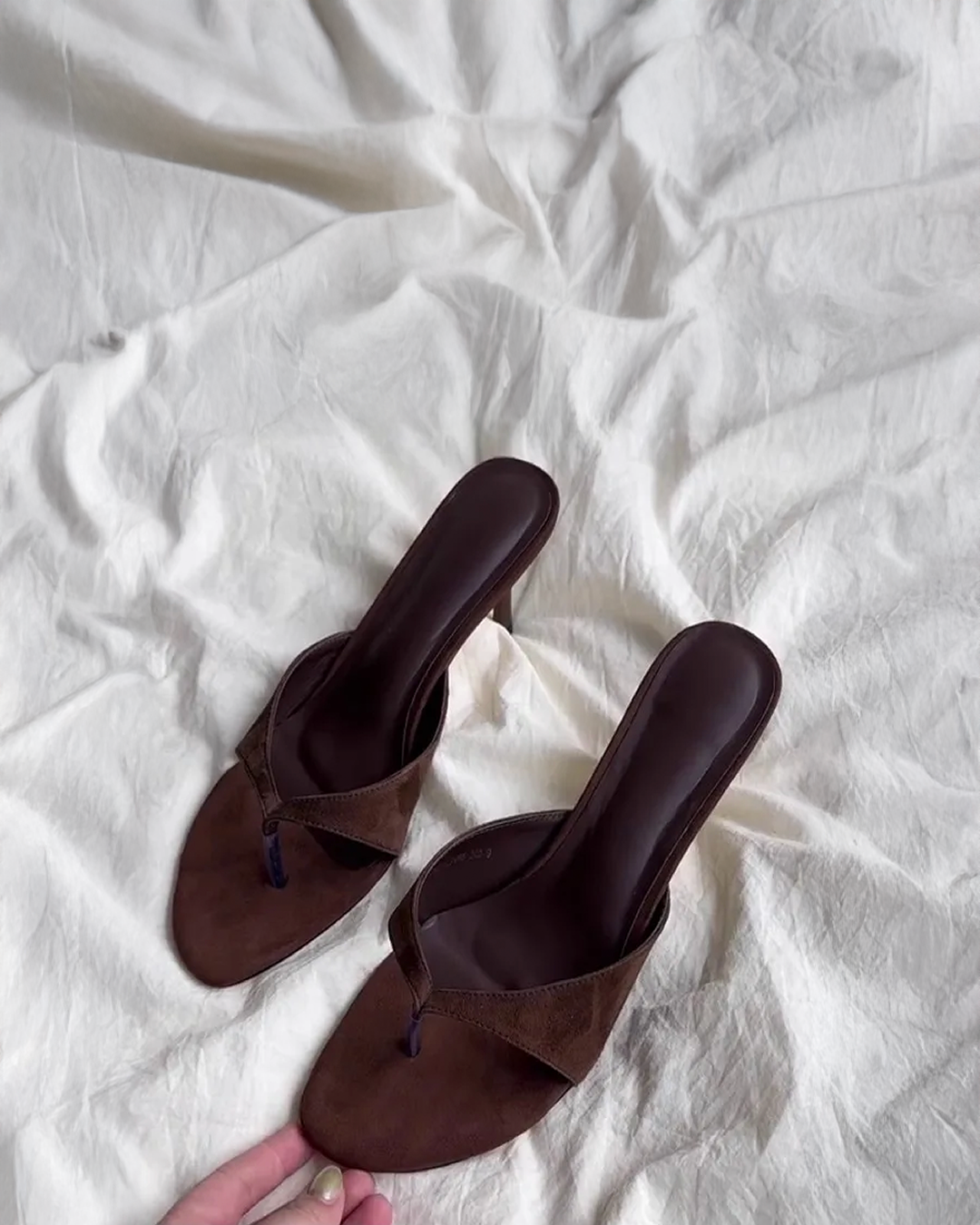 Maison Aurelle Suede Heels