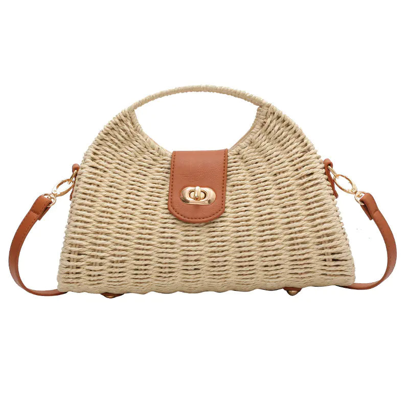 Boho Straw Carryall