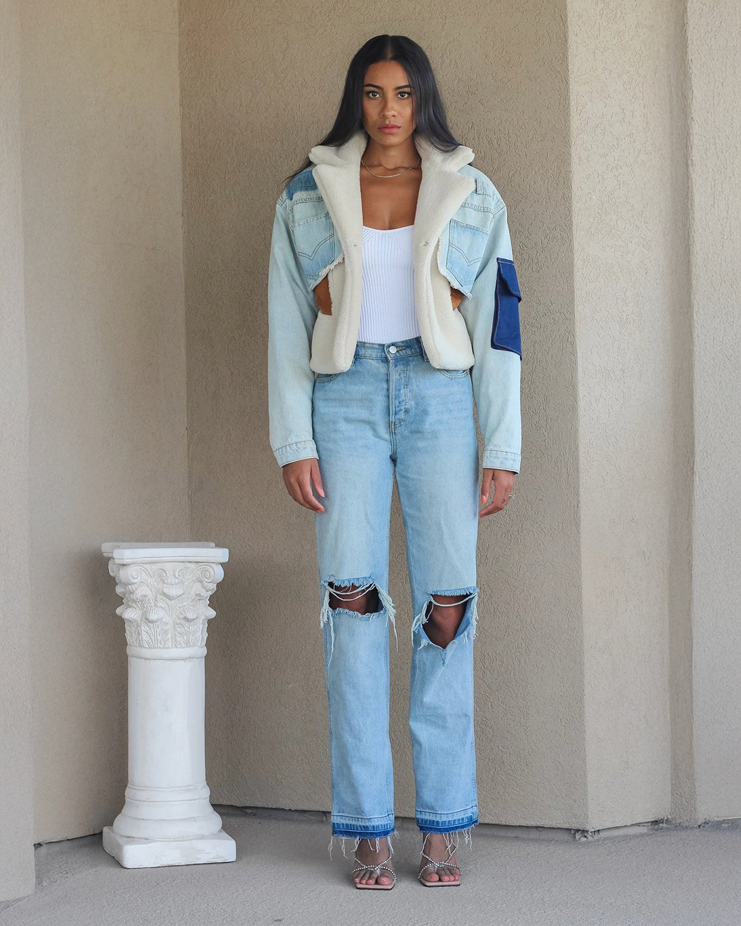 Lucilla Patchwork Denim Jacket