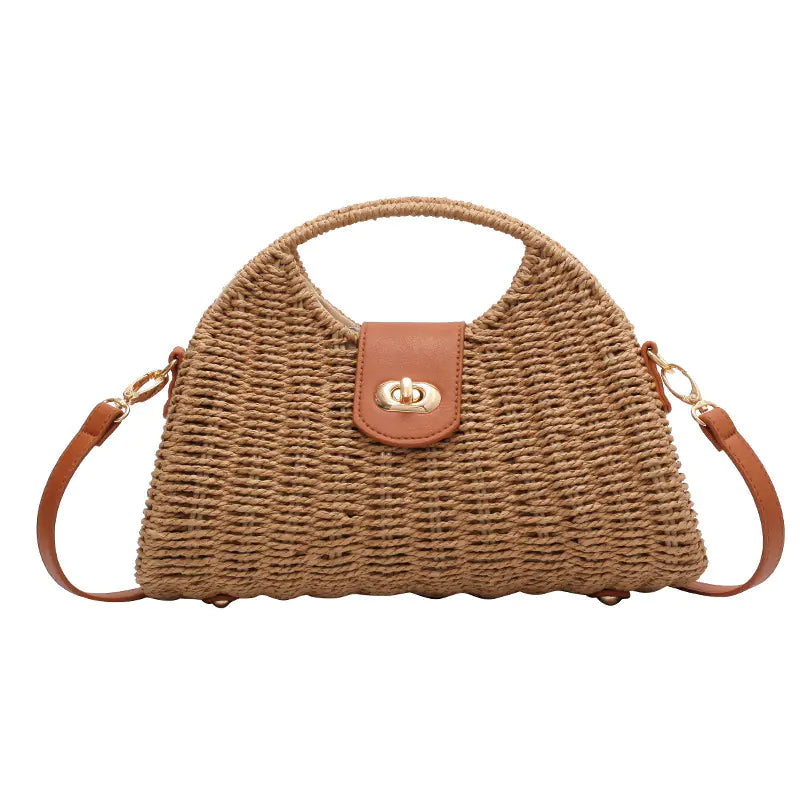 Boho Straw Carryall