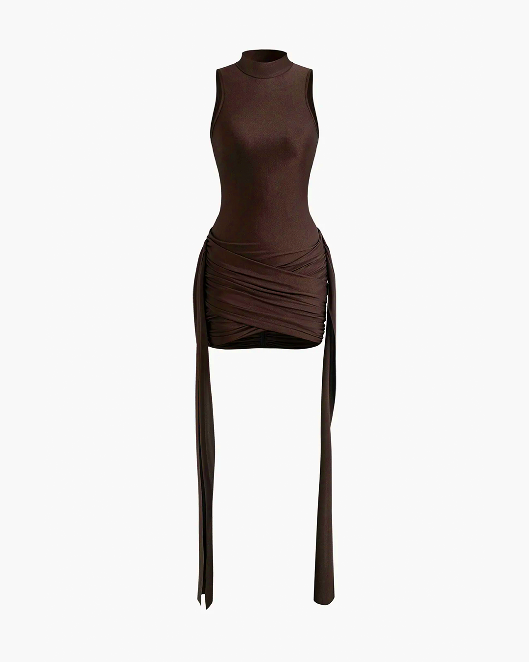 Zana Neck Sleeveless Mini Dress